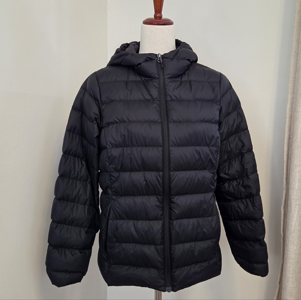 Eddie Bauer Women's Black Cirruslite Hoodie Jacket, Petite M, NWT